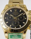 King Factory Replica Rolex Cosmograph Daytona M116508-0004 Gold Watch With Black Dial