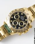 King Factory Replica Rolex Cosmograph Daytona M116508-0008 Gold Watch With Black Dial