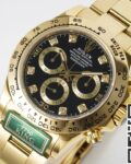 King Factory Replica Rolex Cosmograph Daytona M116508-0008 Gold Watch With Black Dial