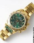 King Factory Replica Rolex Cosmograph Daytona M116508-0013 Gold Watch With Green Dial