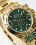 King Factory Replica Rolex Cosmograph Daytona M116508-0013 Gold Watch With Green Dial