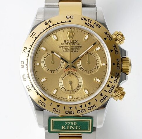 King Factory Replica Rolex Cosmograph Daytona M116503-0003 Golden Panda Dial