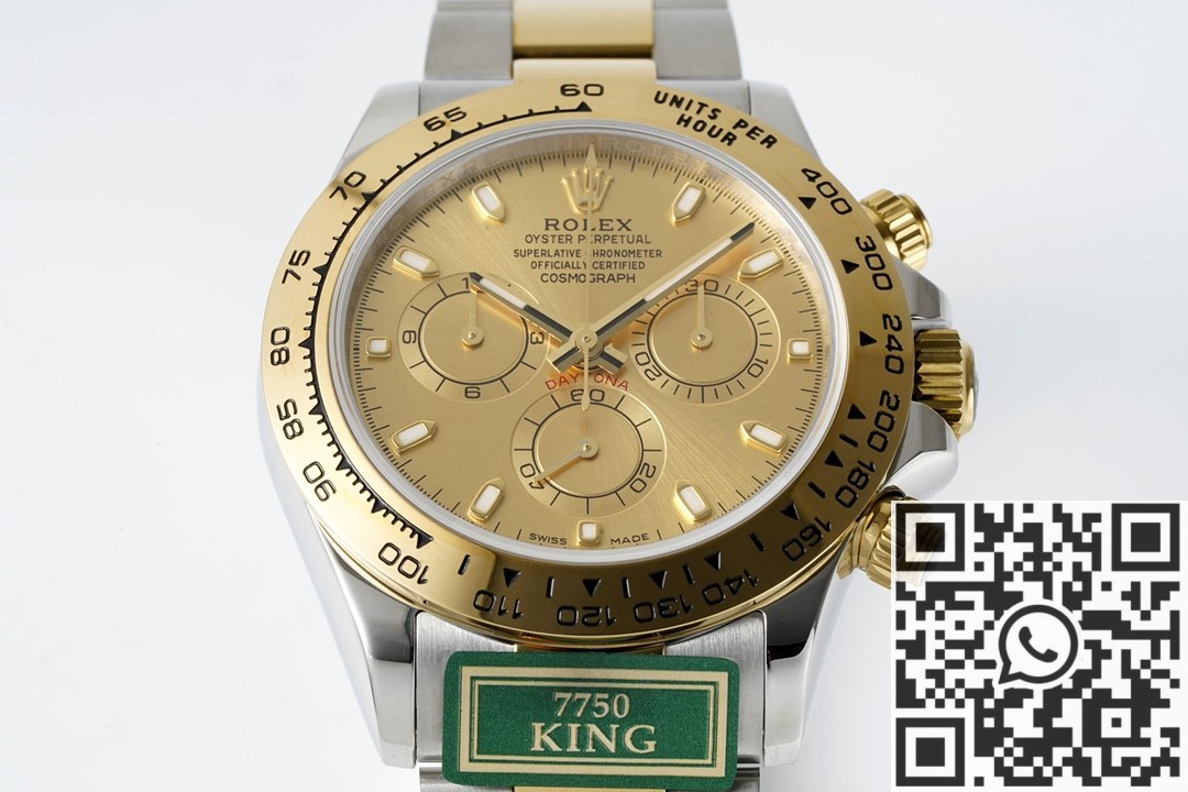 King Factory Replica Rolex Cosmograph Daytona M116503-0003 Golden Panda Dial