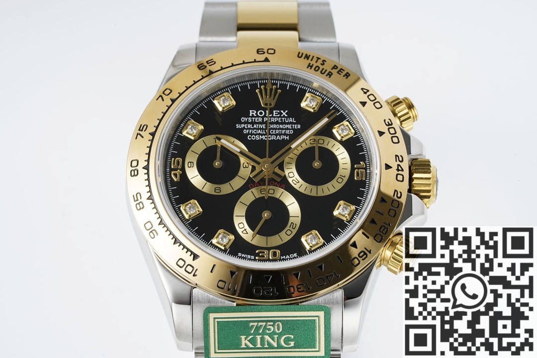 King Factory Replica Rolex Cosmograph Daytona M116503-0008 Diamond Panda Dial