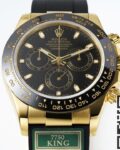 King Factory Replica Rolex Cosmograph Daytona M116518LN-0042 Golden Panda Dial