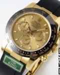 King Factory Replica Rolex Cosmograph Daytona M116518LN-0042 Golden Panda Dial