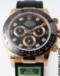 King Factory Replica Rolex Cosmograph Daytona M116515LN-0057 Rose Gold Dial