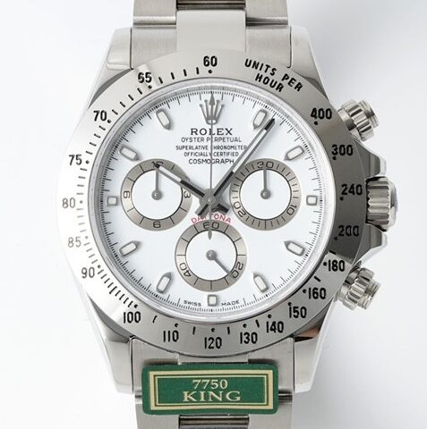 King Factory Replica Rolex Cosmograph Daytona 116520-78590 White Panda Dial