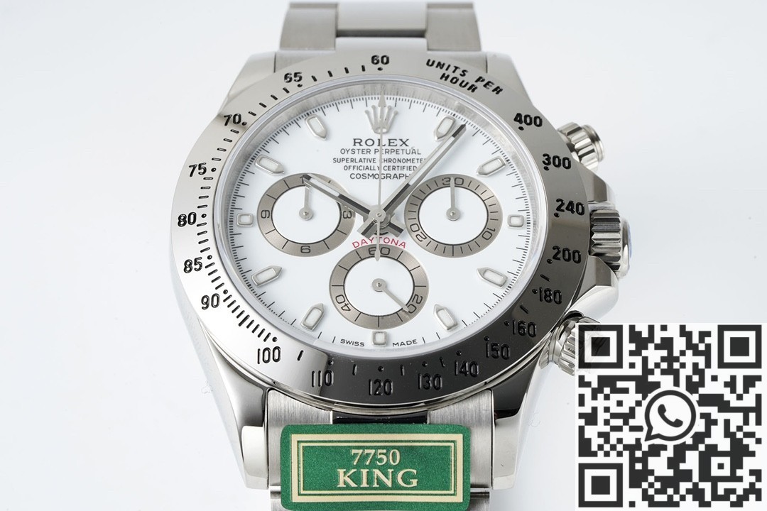 King Factory Replica Rolex Cosmograph Daytona 116520-78590 White Panda Dial