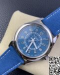 3K Factory Replica Patek Philippe Calatrava 6007A-001 Grey Blue Dial