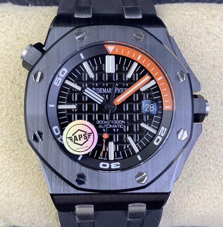 APS Factory Replica Audemars Piguet Royal Oak Offshore 15707CE.OO.A002CA.01 Black Ceramics