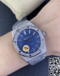 APS Factory Replica Audemars Piguet Royal Oak Frosted 15410BC.GG.1224BC.01 Blue Dial