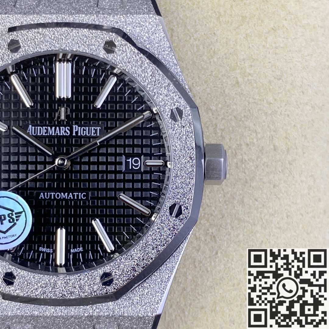 APS Factory Replica Audemars Piguet Royal Oak Frosted 15410BC.GG.1224BC.01 Blue Dial Series