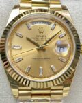 EW Factory Replica Rolex Day Date M228238-0005 Champagne Dial Series