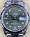 Clean Factory Replica Rolex Datejust M126234-0055 Green Dial