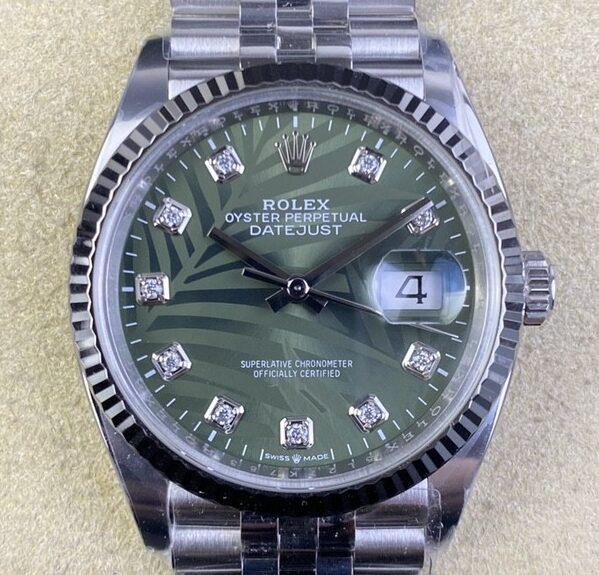 Clean Factory Replica Rolex Datejust M126234-0055 Green Dial