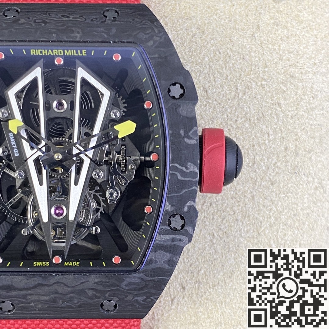 BBR Factory Replica Richard Mille RM27-03 Tourbillon Black Carbon Fiber