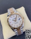 EW Factory Replica Rolex Datejust M126331-0014 White Mother-of-Pearl Diamonds