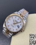 EW Factory Replica Rolex Datejust M126331-0014 White Mother-of-Pearl Diamonds