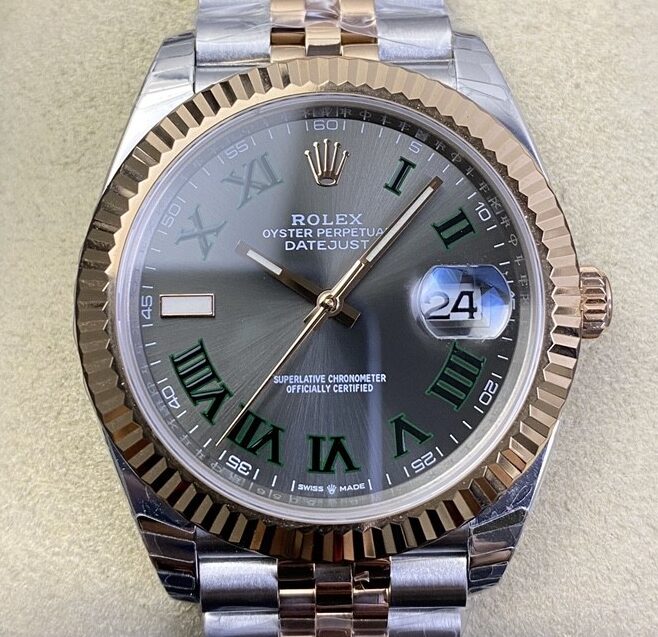 EW Factory Replica Rolex Datejust M126331-0016 Rose Gold