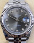 EW Factory Replica Rolex Datejust M126334-0006 Gray Dial