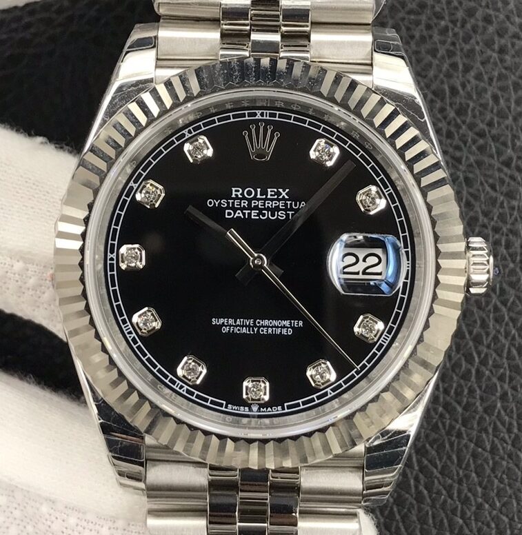 EW Factory Replica Rolex Datejust M126334-0012 Black Dial 41mm 904L