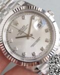 EW Factory Replica Rolex Datejust M126334 Silver Dial 41mm