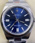 EW Factory Replica Rolex Oyster Perpetual M124300-0003 Blue Dial Watches