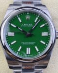 EW Factory Replica Rolex Oyster Perpetual M124300-0005 Green Dial Size 41mm Series