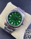 EW Factory Replica Rolex Oyster Perpetual M124300-0005 Green Dial Size 41mm Series