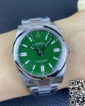 EW Factory Replica Rolex Oyster Perpetual M124300-0005 Green Dial Size 41mm Series