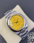 EW Factory Replica Rolex Oyster Perpetual M124300-0004 Yellow Dial