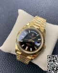 EW Factory Replica Rolex Day Date M228238-0004 Black Dial