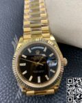 EW Factory Replica Rolex Day Date M228238-0004 Black Dial