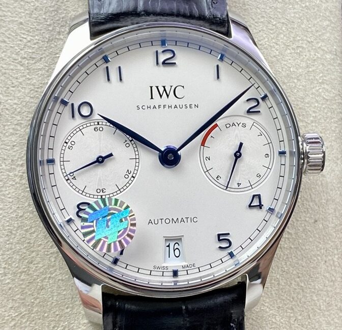 ZF Factory Replica IWC Portugieser IW500705 Black Leather Strap