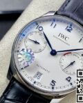 ZF Factory Replica IWC Portugieser IW500705 Black Leather Strap