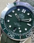 VS Factory Replica Omega Seamaster Diver 300M 210.32.42.20.10.001 Green Rubber Strap Series