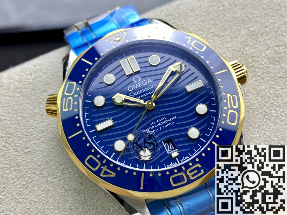 VS Factory Replica Omega Seamaster Diver 300M 210.20.42.20.03.001 Blue Dial Series