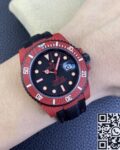 VS factory Custom Rolex Submariner Red Carbon Fiber Case