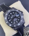 VS factory Custom Rolex Submariner Carbon Fiber Case White Replica Watches