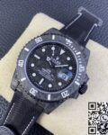 VS factory Custom Rolex Submariner Carbon Fiber Case White Replica Watches