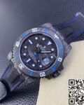 VS factory Custom Rolex Submariner Carbon Fiber Case Blue Replica Watches