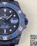 VS factory Custom Rolex Submariner Carbon Fiber Case Blue Replica Watches