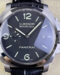 VS Factory Panerai Luminor Replica Watches PAM312 Black Leather Strap