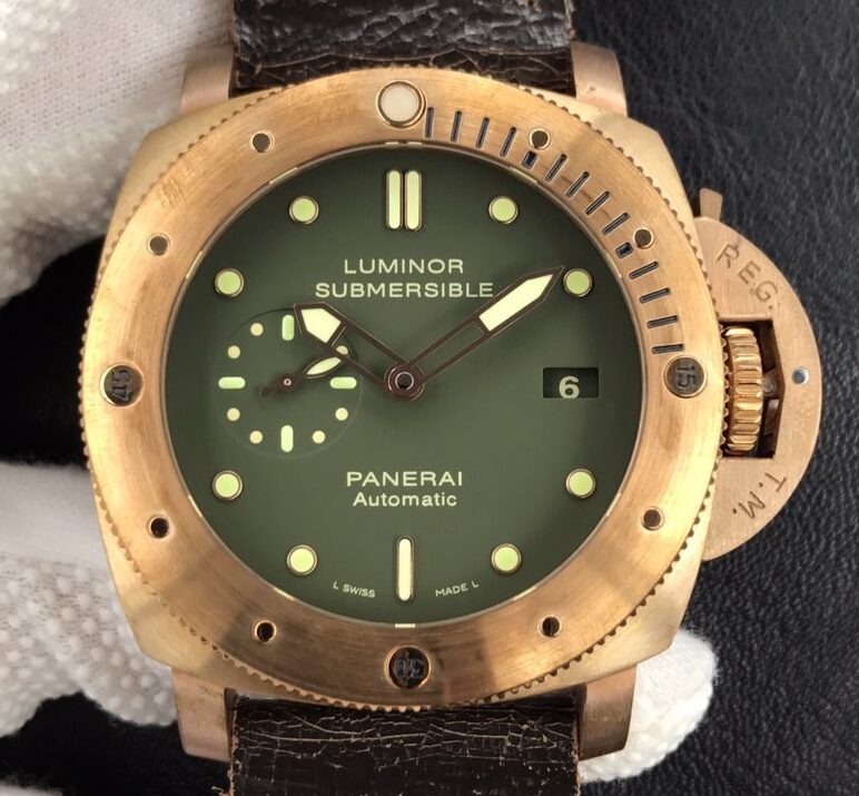 VS Factory Panerai Replica Submersible PAM00382 Bronze Material 47MM