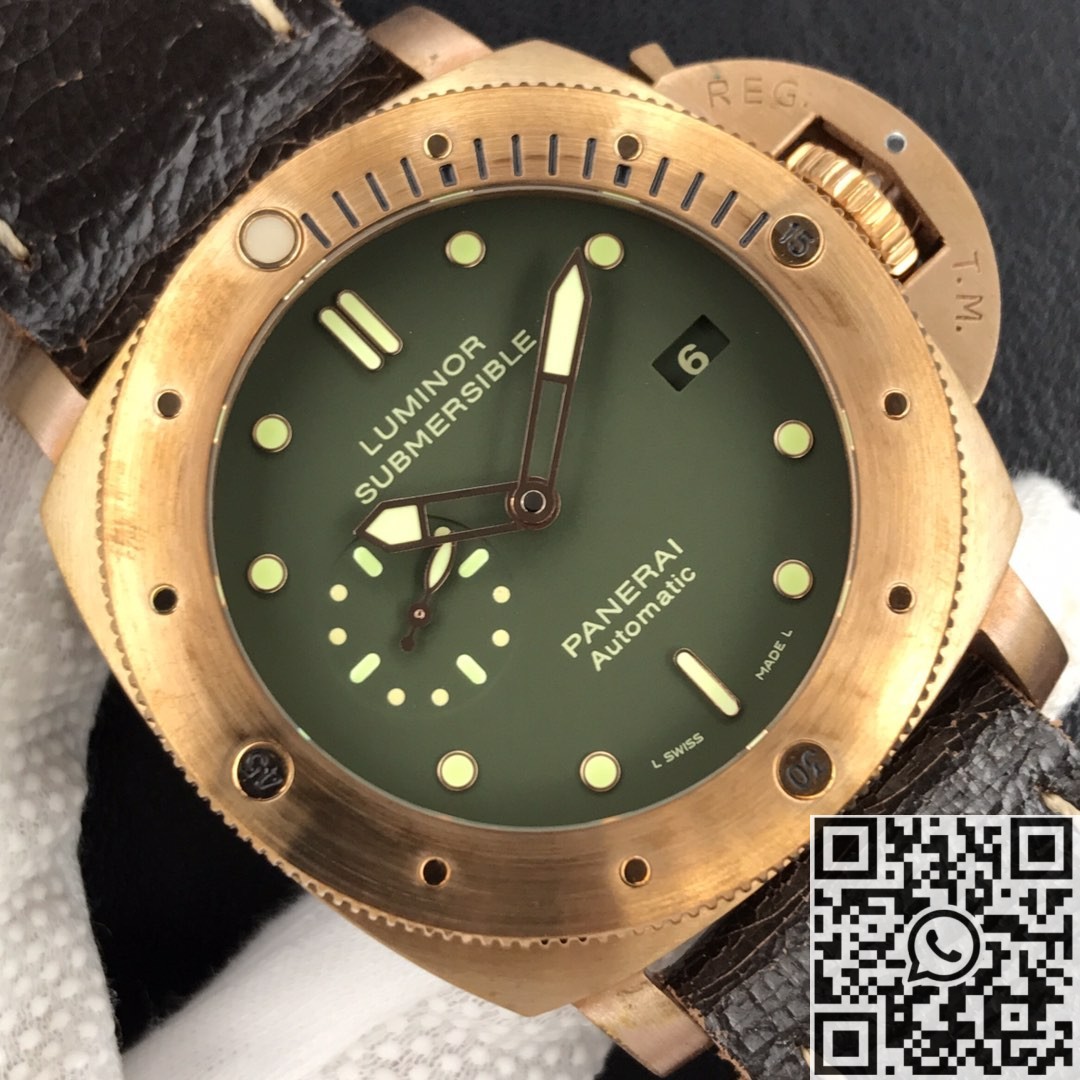 VS Factory Panerai Replica Submersible PAM00382 Bronze Material 47MM