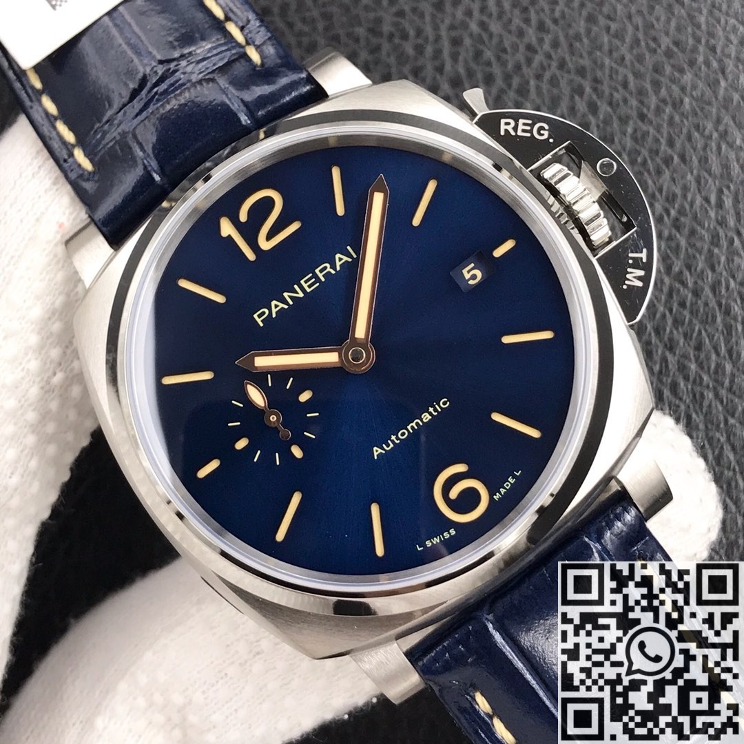 VS Factory Replica Panerai Luminor Due PAM00927 Blue Dial 42MM