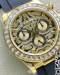 JH Factory Replica Rolex Daytona 116588 TBR Gold With Diamonds