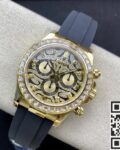 JH Factory Replica Rolex Daytona 116588 TBR Gold With Diamonds