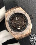 WWF Factory Hublot Big Bang Replica Watches Gold Case Diamonds